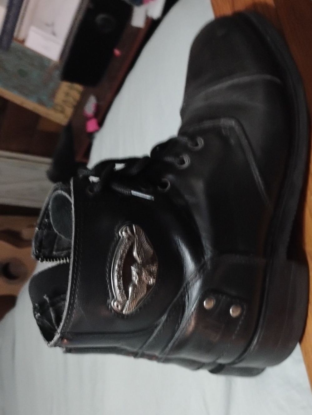 Woman's Leather Harley Davidson Boots
